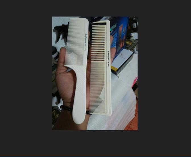 sisir potong rambut pangkas cukur barber barbershop salon comb flat