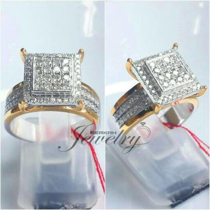 NEW PROMO Cincin Berlian 0,51 Ct Emas 7,50 Gram Natural Diamond