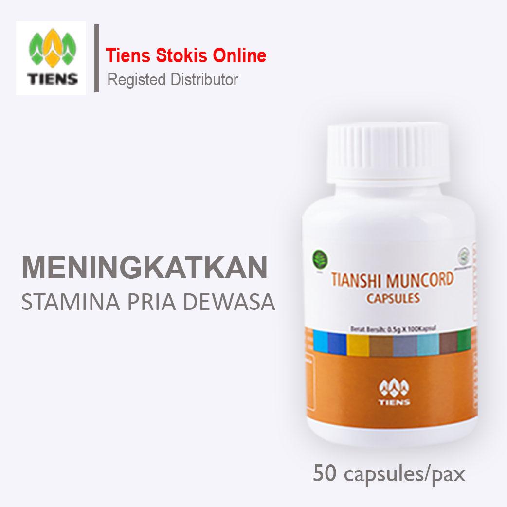 Tiens Muncord Peningkat Stamina Pria Paket Promo Banting Harga 50 Kapsul + Bonus Kartu Member Tiens Stokis Online