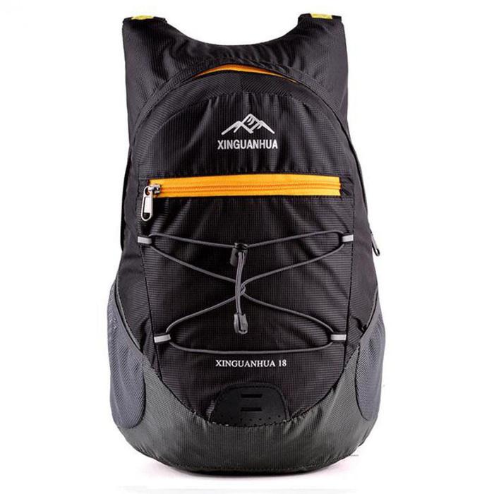 Tas Mini Lipat Dompet Backpack Ransel Sepeda Gunung Outdoor Jalan 18L - Hitam terlaris