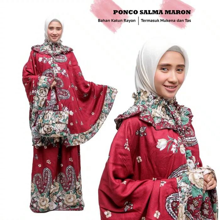 Mukena Ponco Bali dewasa Salma maron