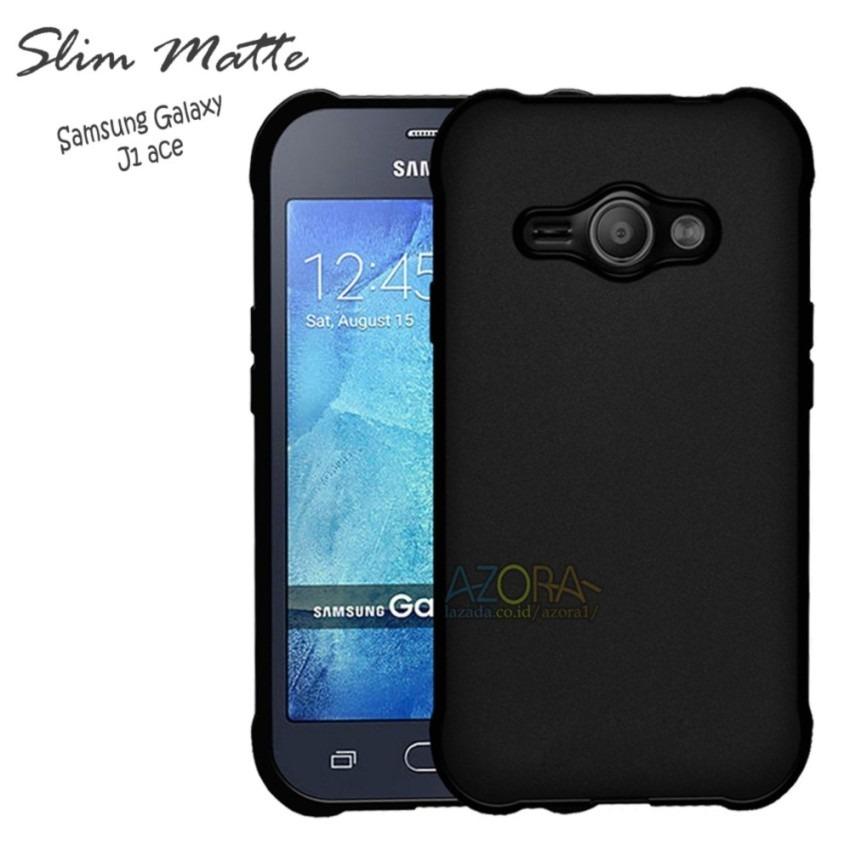Case Slim Black Matte Samsung Galaxy J1 Ace Baby Skin Softcase Ultra Thin Jelly Silikon Babyskin