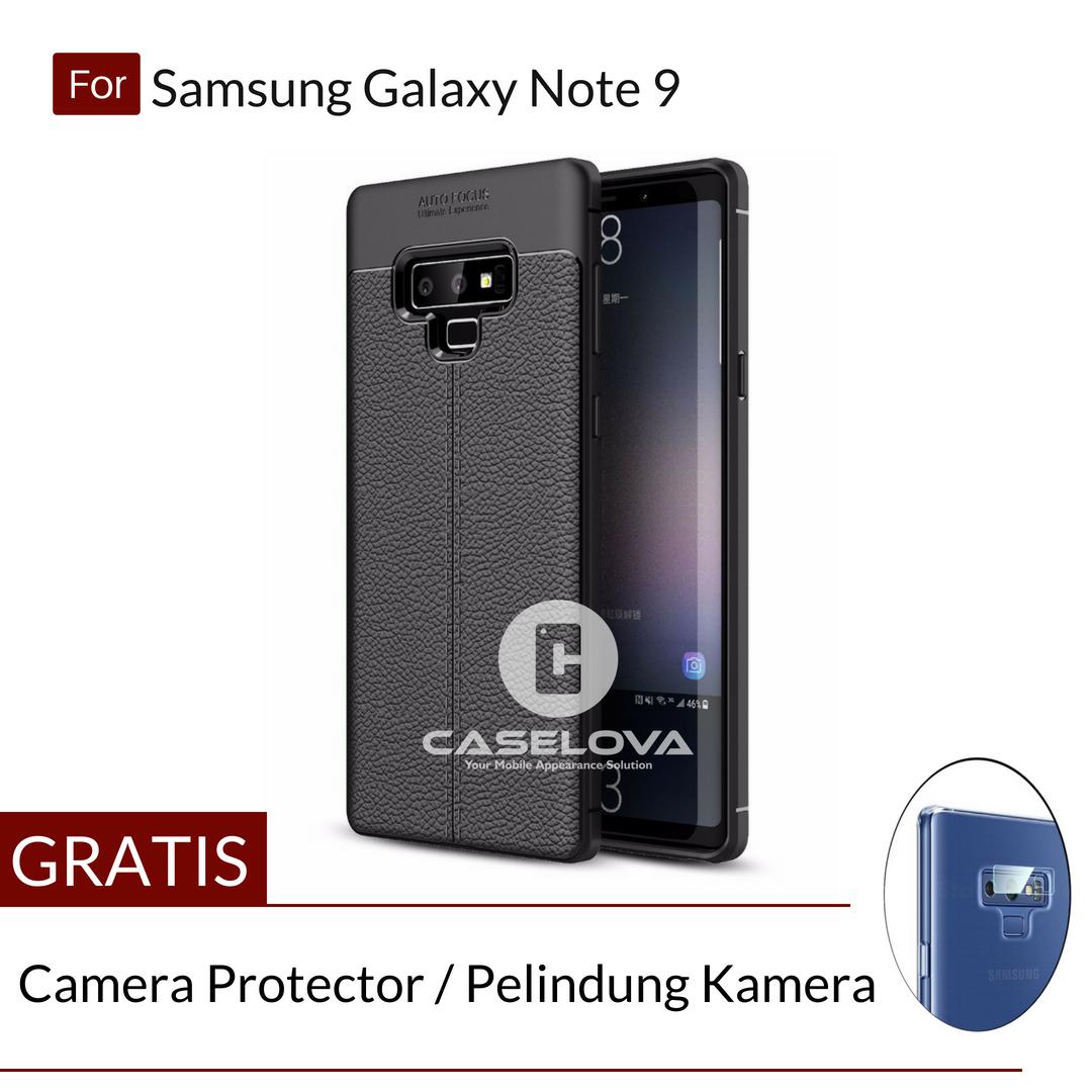 Caselova Ultimate Experience Shockproof Premium Quality Hybrid Case For Samsung Galaxy Note 9 - Black + Gratis Camera Protector Pelindung Kamera