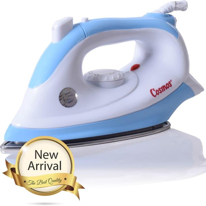 Setrika Cosmos Dry Iron ( Jet spray ) CIS 438 400watt - Biru ||| alas setrika setrika philips uap otomatis robot wajah robotic maspion pakaian setrikaan meja setrika mini miyako