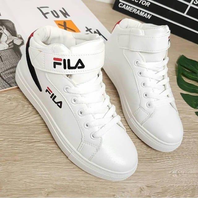 THEBELLIO-SEPATU BOOTS FILA WANITA CUTE TRENDY KEKINIAN 860 PUTIH