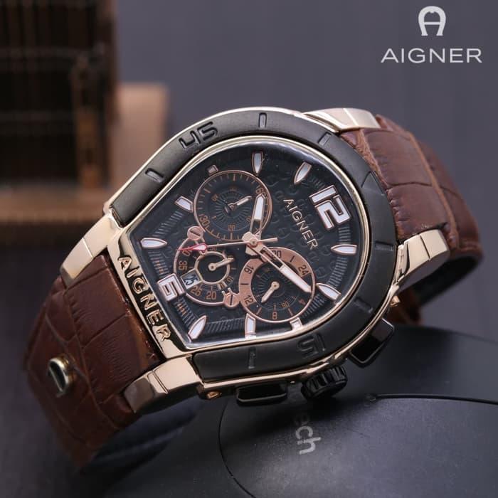 AIGNER PALERMO CHRONO ACTIVE BROWN ROSEGOLD BLACK