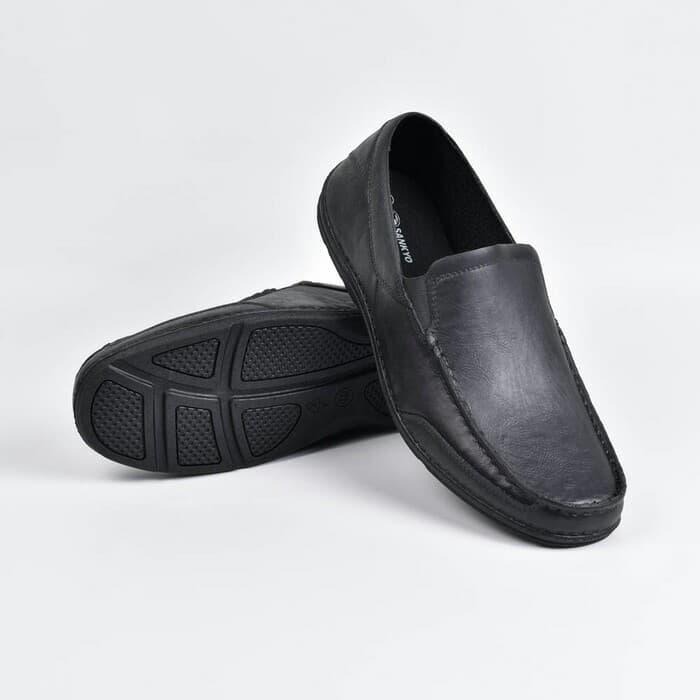 PROMO TERLARIS!!! - PANTOFEL KARET SANKYO 352 sepatu pria formal kerja kantor black hitam
