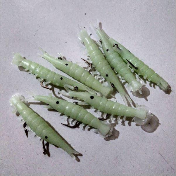 HOT PROMO!!! umpan pancing udang buatan OCRA ada matakail softbait lure mancing - YXZ5uD
