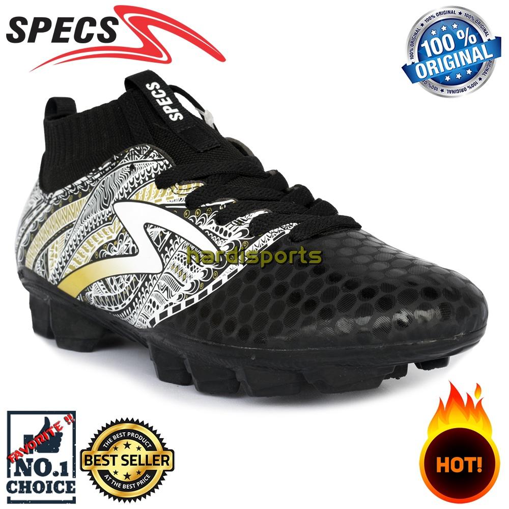 Sepatu Sepakbola Pria Specs Heritage FG 100797 - Black Gold