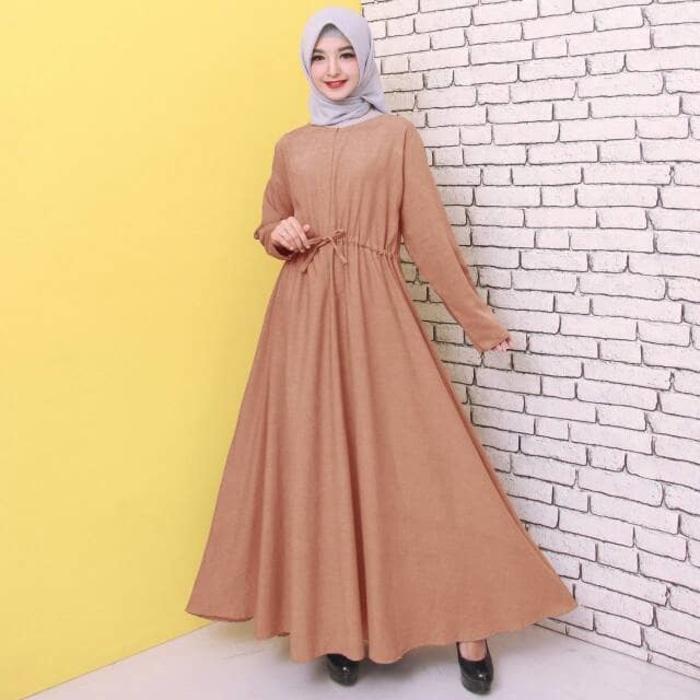 Baju Gamis / Baju Gamis Wanita Gamis Polos Jumbo Bahan Katun Supernova Best Seller Termurah