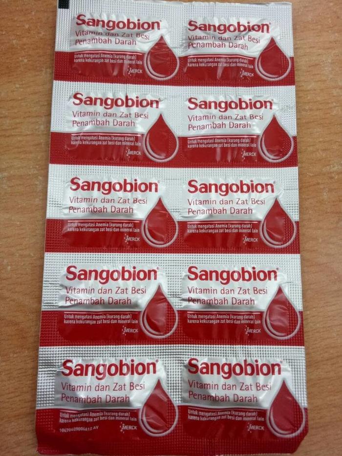 2x sangobion obat penambah darah