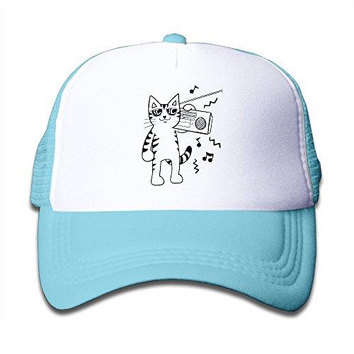 Cute Jesus Fish Bones Christian Christmas Kid Trucker Hats Kid Cool Hat