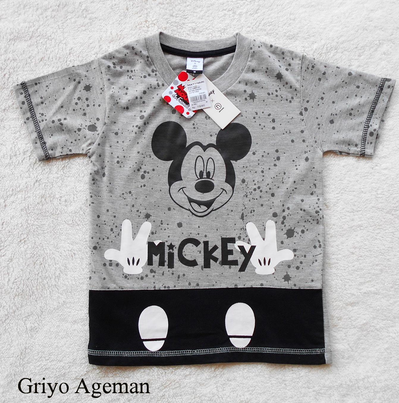 Kaos Anak Disney Mickey - Abu