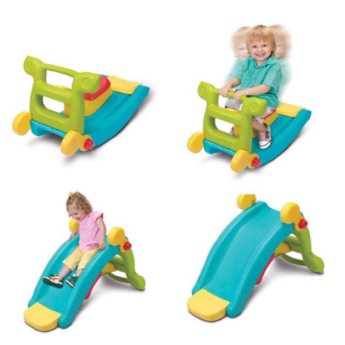 Grow N Up Slide to Rocker 2in1/Mainan Anak Perosotan
