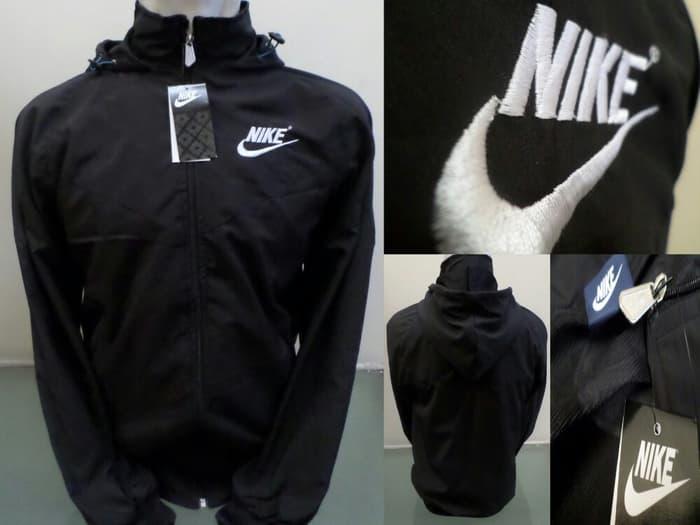HARGA PROMO!!! Jaket parasut nike Hitam Polos - oePa7X