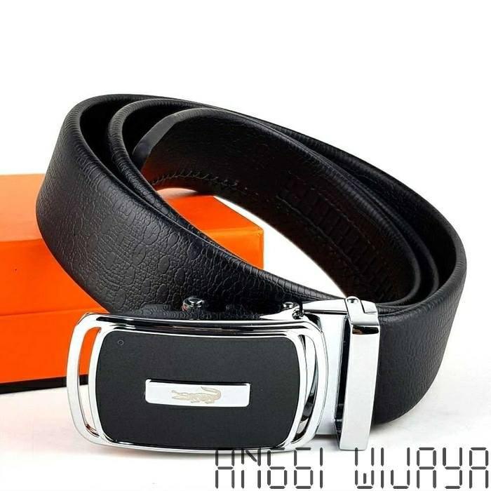 IKAT PINGGANG GESPER BELT PRIA KULIT IMPORT REL OTOMATIS JAMAN SEKARANG CRO01AW