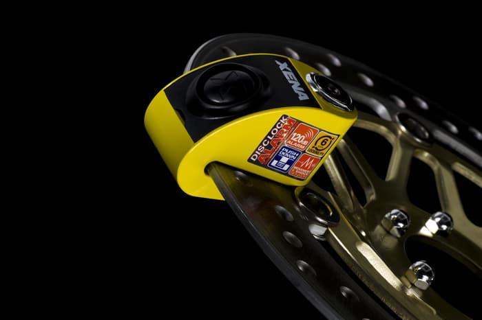 XENA DISCLOCK ALARM - XZZ6L (YELLOW/ORANGE/BLACK) | ( gembok alarm motor anti maling koper sepeda pagar cakram kinbar kode tas mobil clock rumah sensor gerak pintu digital remote lock bht ) |