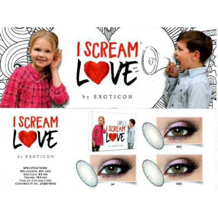 SALE - SOFTLENS (HUGS) I SCREAM LOVE / I SCREAM LOVE SOFTLENS 15.5MM NORMAL