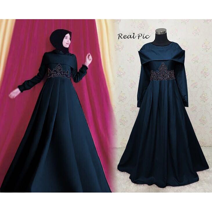 GAMIS PESTA NIARA (Navy)