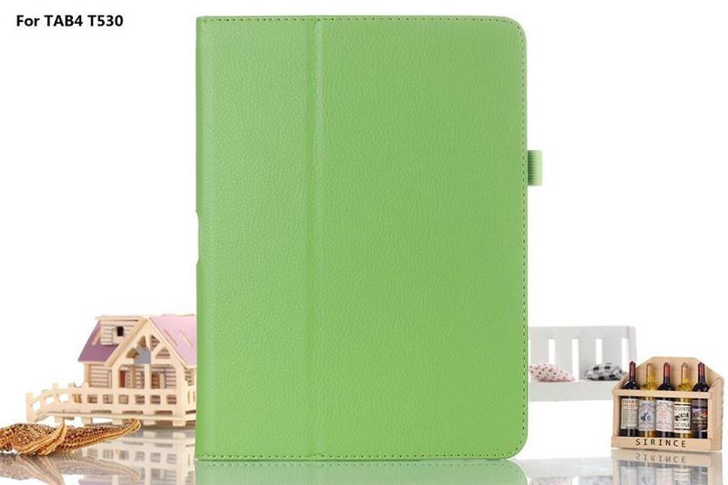 1 Pc/lot PU Kulit Lipat Case untuk Galaksi Tab 4 10.1 Penyangga Tablet Sarung Case untuk Samsung Galaksi Tab 4 10.1 T530 T531 T535 Tablet Pelindung Sarung Multi-warna