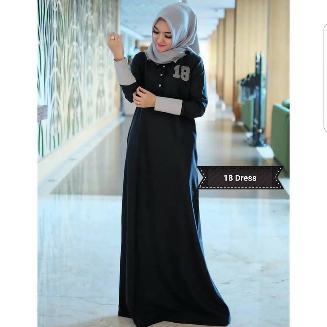Gamis 18 Dress Balotelly Pakaian Wanita Panjang Muslim Simple Casual Baju Hijab Syar’I Modern Baju Gaun Pesta Simple Modis Trendy Baju Model Terbaru