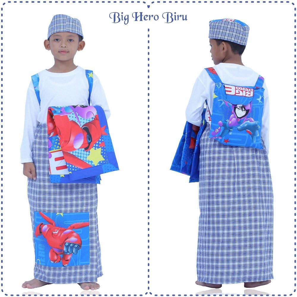 Sarung Instan Anak Karakter Big Hero Biru Size XS di lapak Mukena Yumna mukenayumna