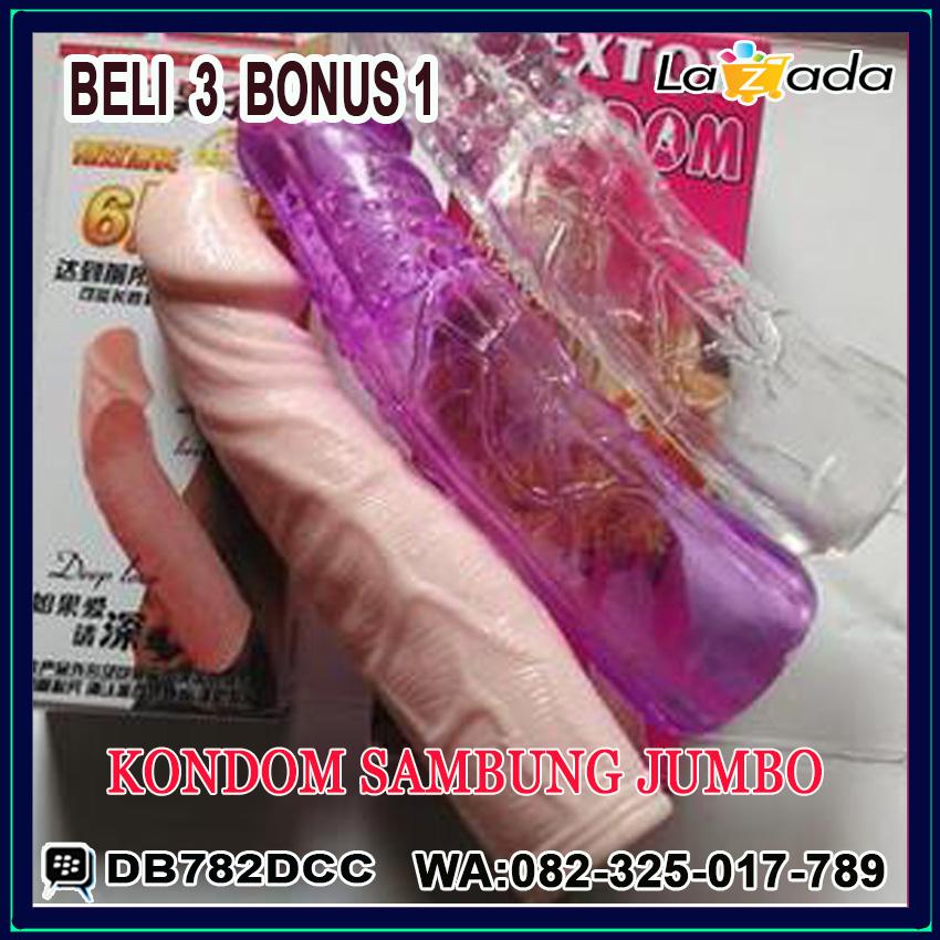 Alat bantu_kesehatan_Sex_Untuk Pria Wanita Kondom_SAMBUNG_JUMBO_silicon_penis_kuat_tahan_lama_ring_asli