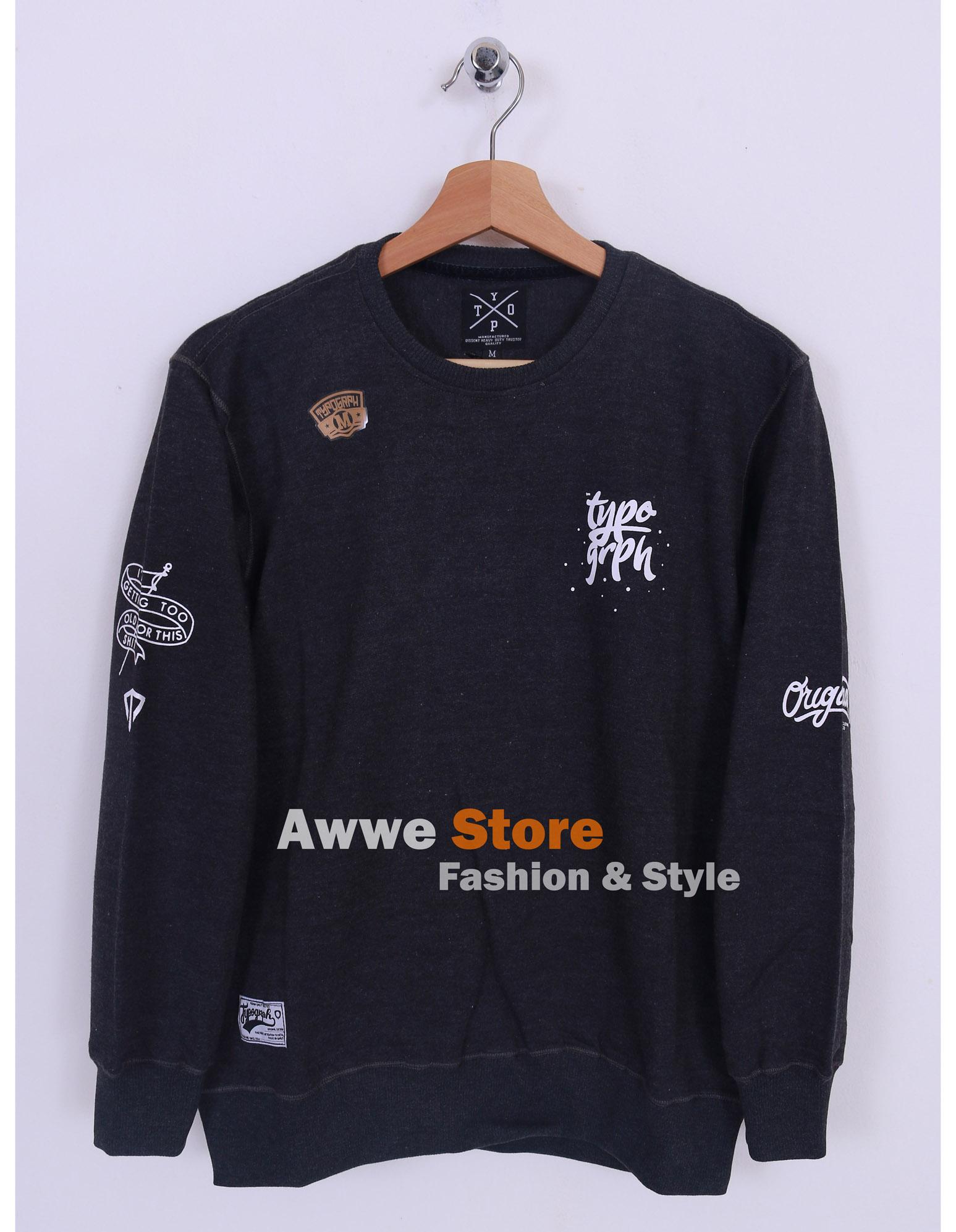 Awwe Store Sweater termurah / sweater pria / sweater distro / sweater tanah abang / sweater fashion / jaket / sweater thypograph 10