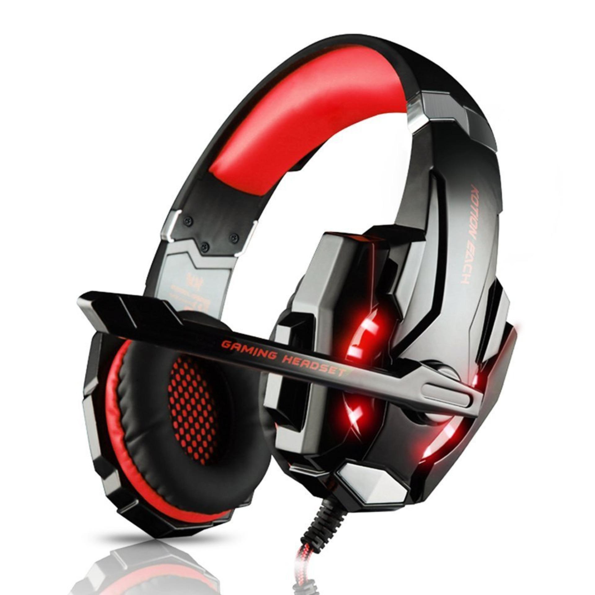 SETIAP Pro G9000 3.5mm USB Gaming Headset Stereo Gamer Headphone dengan MIC LED Light untuk Tablet Laptop PS4 Telepon-Intl