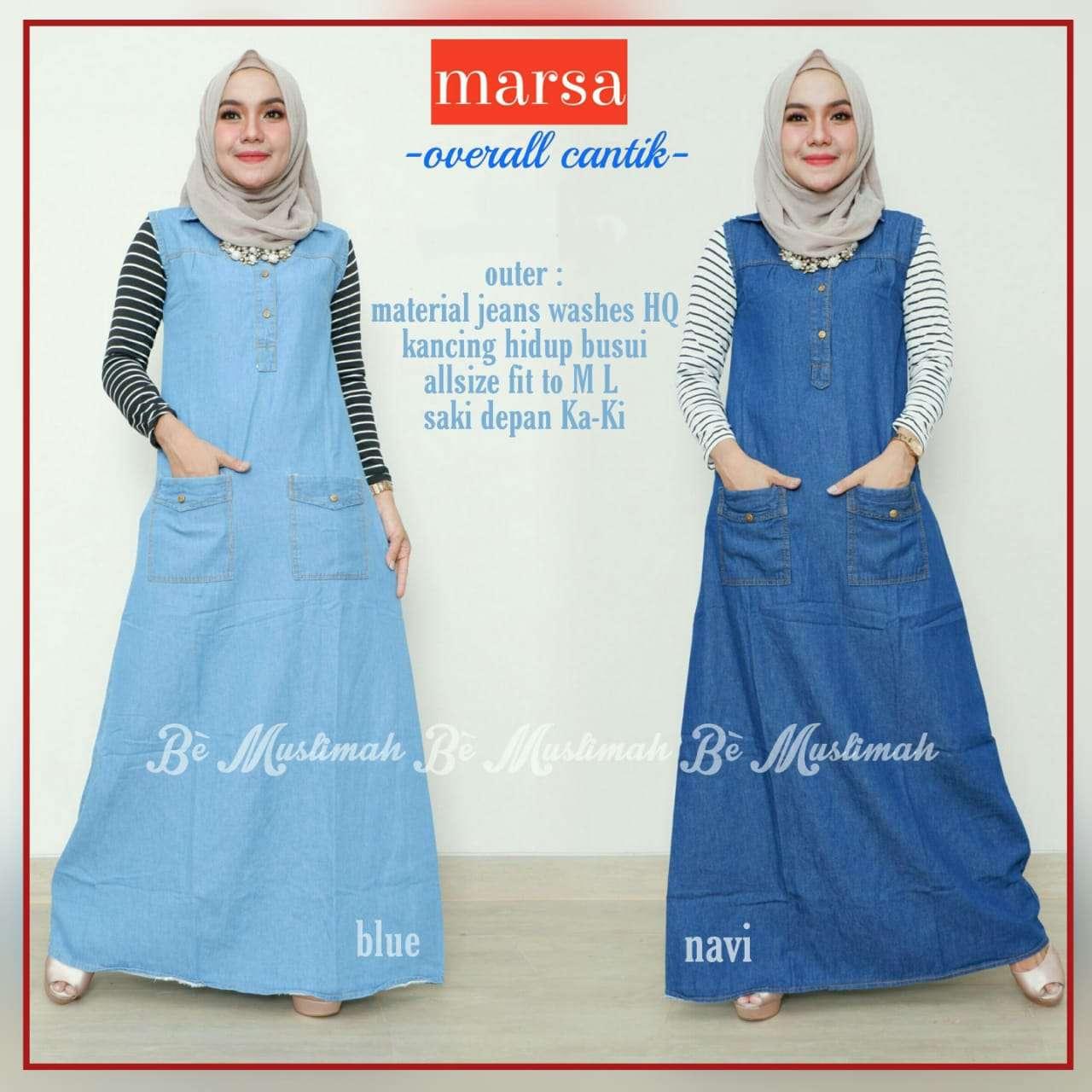 Overall Rok Jeans - Jumsuit - Rok Kodok Cewek - Overall Cantik