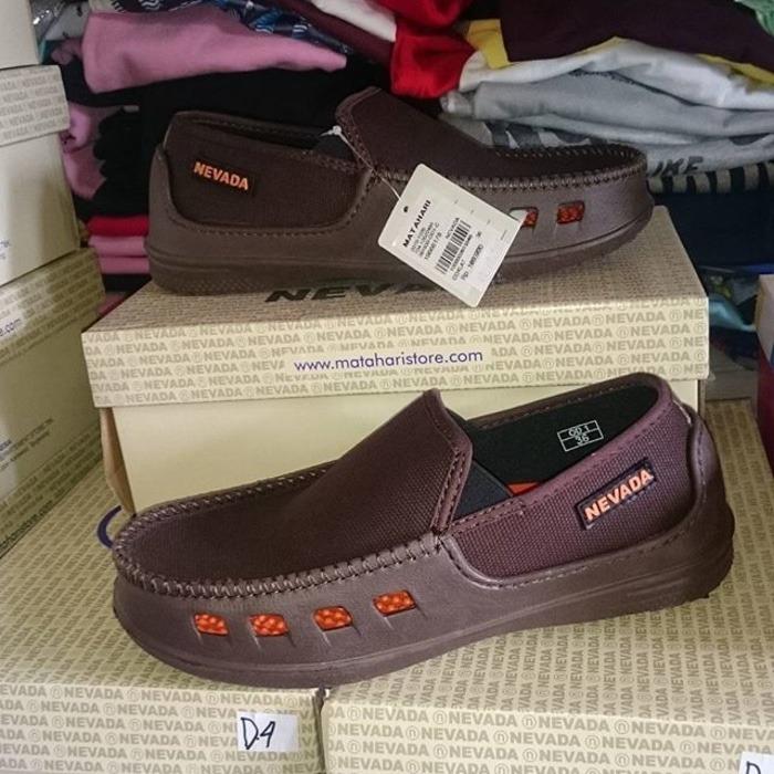 sepatu anak nevada karet size 34-37 coklat