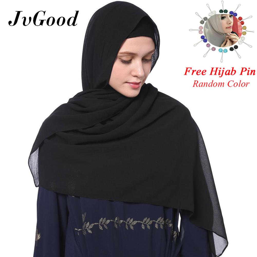 JvGood Instant Muslim Tudung Chiffon Muslim Wear Raya Hijab Instant Hijab Muslim Head Scarf