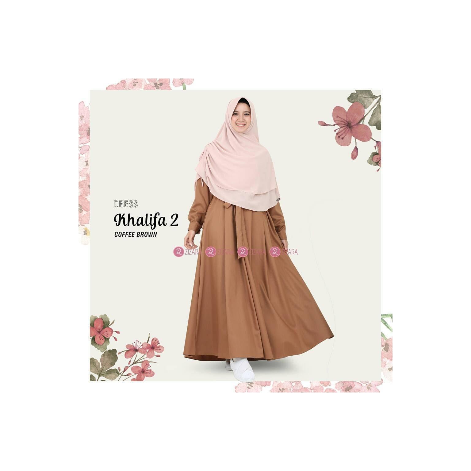 Gamis ZIZARA KHALIFA 2 Coffee Brown Toyobo