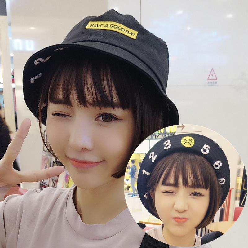 Topi nelayan pasang Korea Selatan Harajuku Retro tepi pantai Pelindung Terik Matahari topi wanita musim panas pelindung sinar matahari Topi jerami atap datar Pria Topi buket