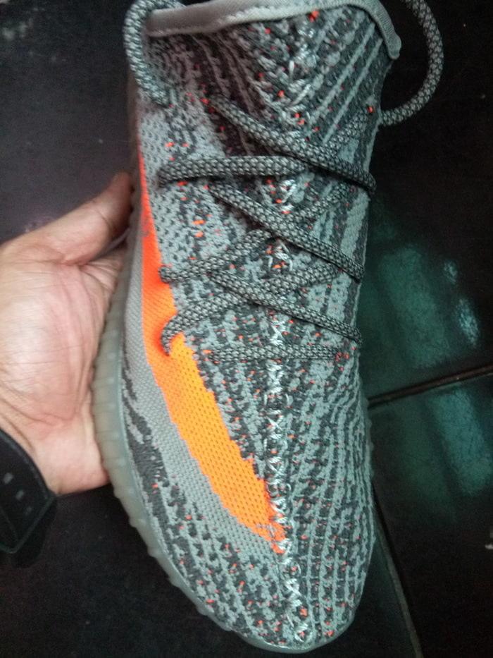 SEPATU ADIDAS YEEZY BOOST SPLY 350 V2 BELUGA SOLAR RED (PREMIUM QTY) - NLuyQI