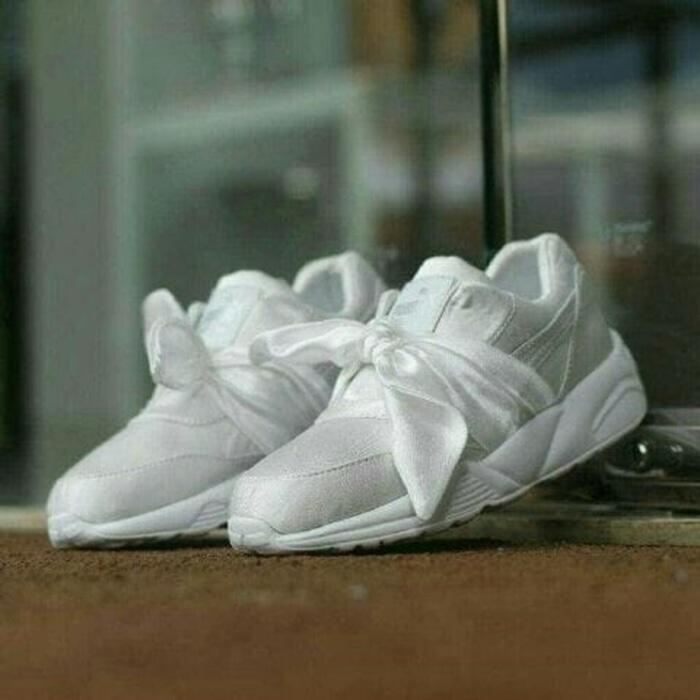 SEPATU KETS PUMA BOW PUTIH SEPATU KERJA SEPATU SEKOLAH