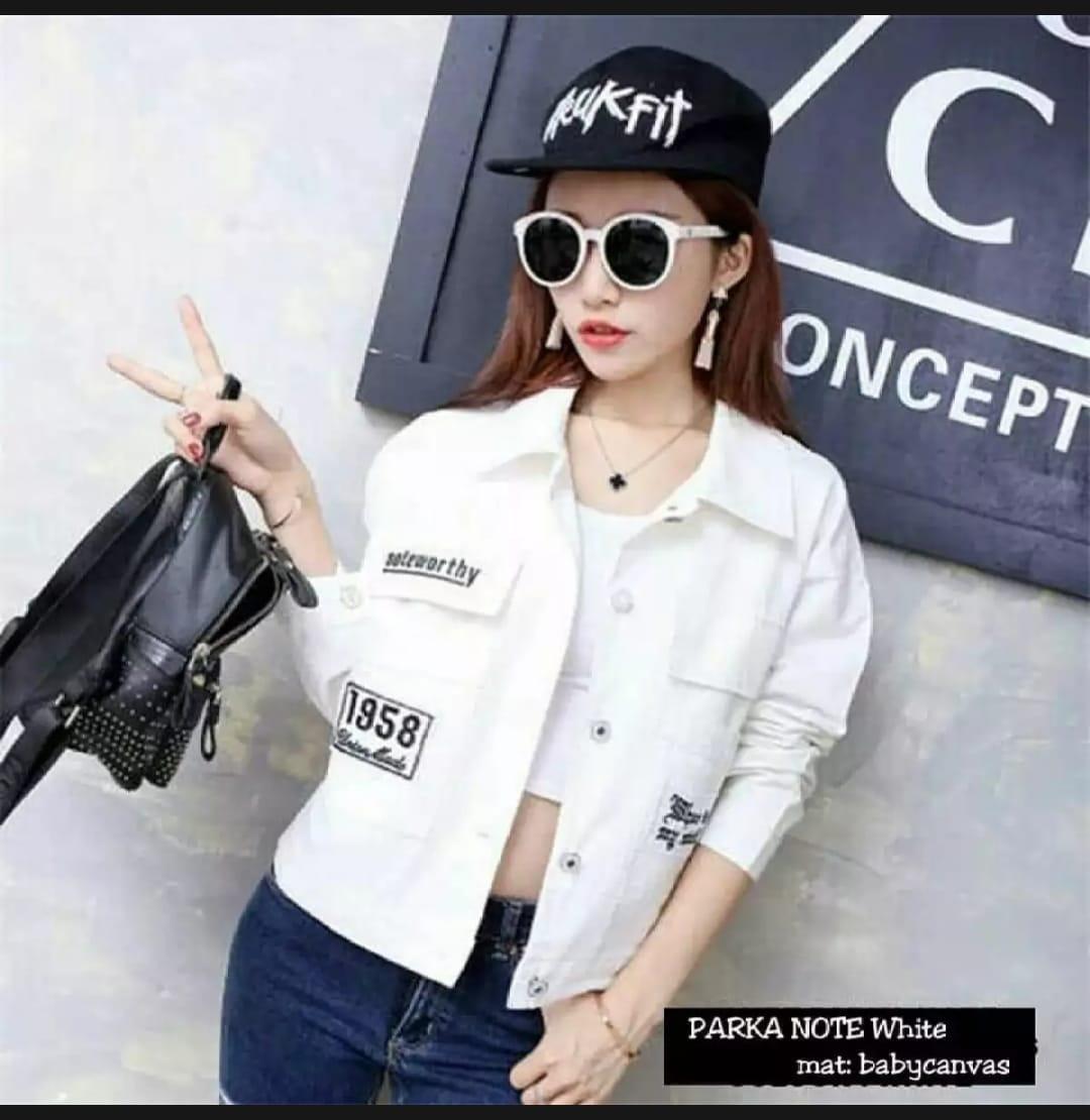 PARKA NOTE - JAKET PARKA WANITA - KOREAN AND CASUAL