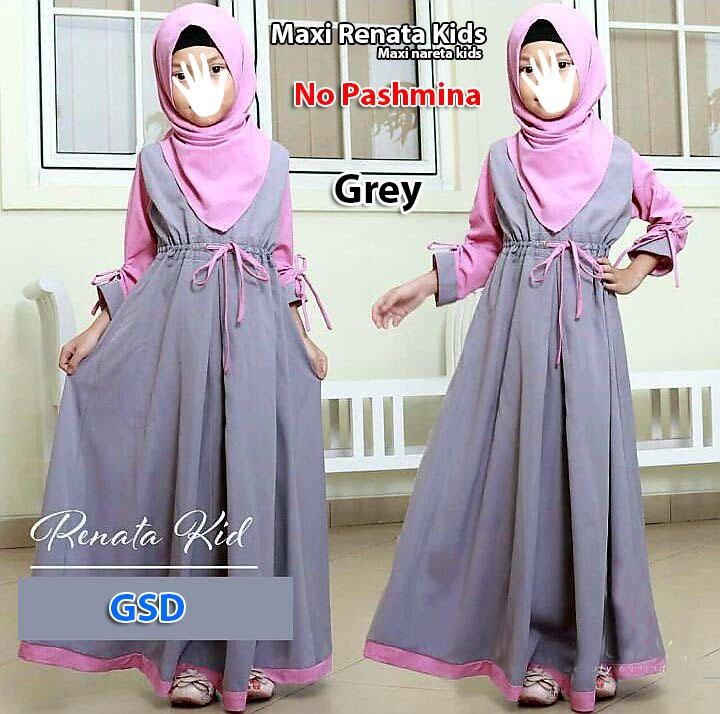 GSD - Baju Anak / Gamis Anak / Baju Muslim Anak / Dress Anak / Maxi Nareta Kids