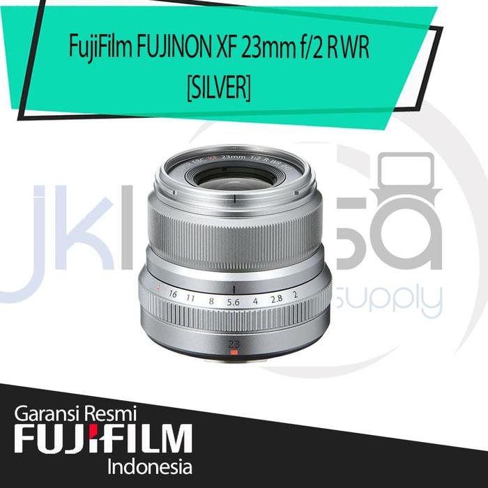 Fujifilm Fujinon XF 23mm F2.R WR Lensa Kamera - Silver jklensa Garansi Resmi Fujifilm