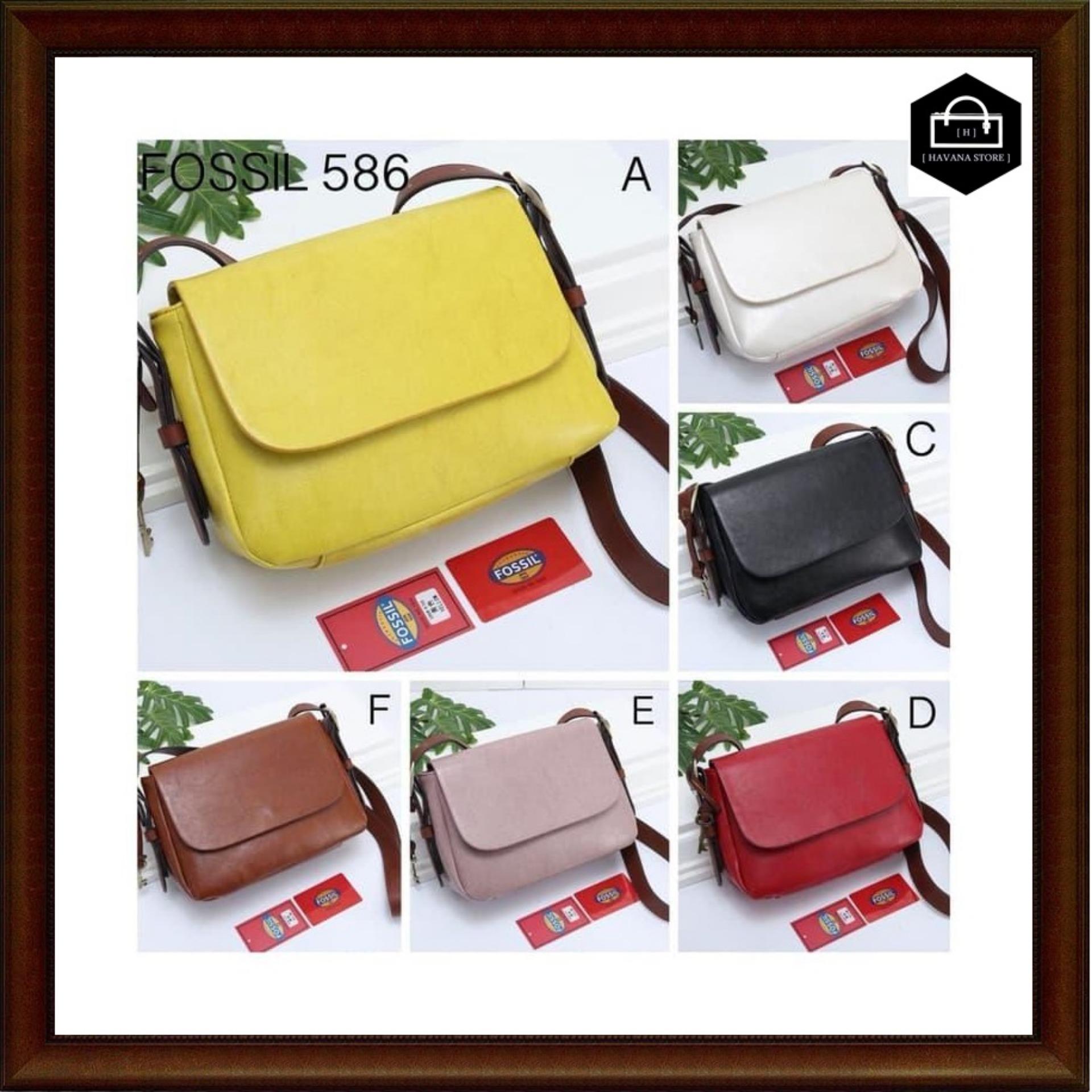 Tas Fossil Harper Saddle Flap Small Vintage Leather Semprem 586- / bag / branded / mirror / premium / asli / original / impor / batam / bag / tas / handle / jinjing / kulit / gucci / hermes / chanel / lv / louis / fossil / dior / zara / bonia