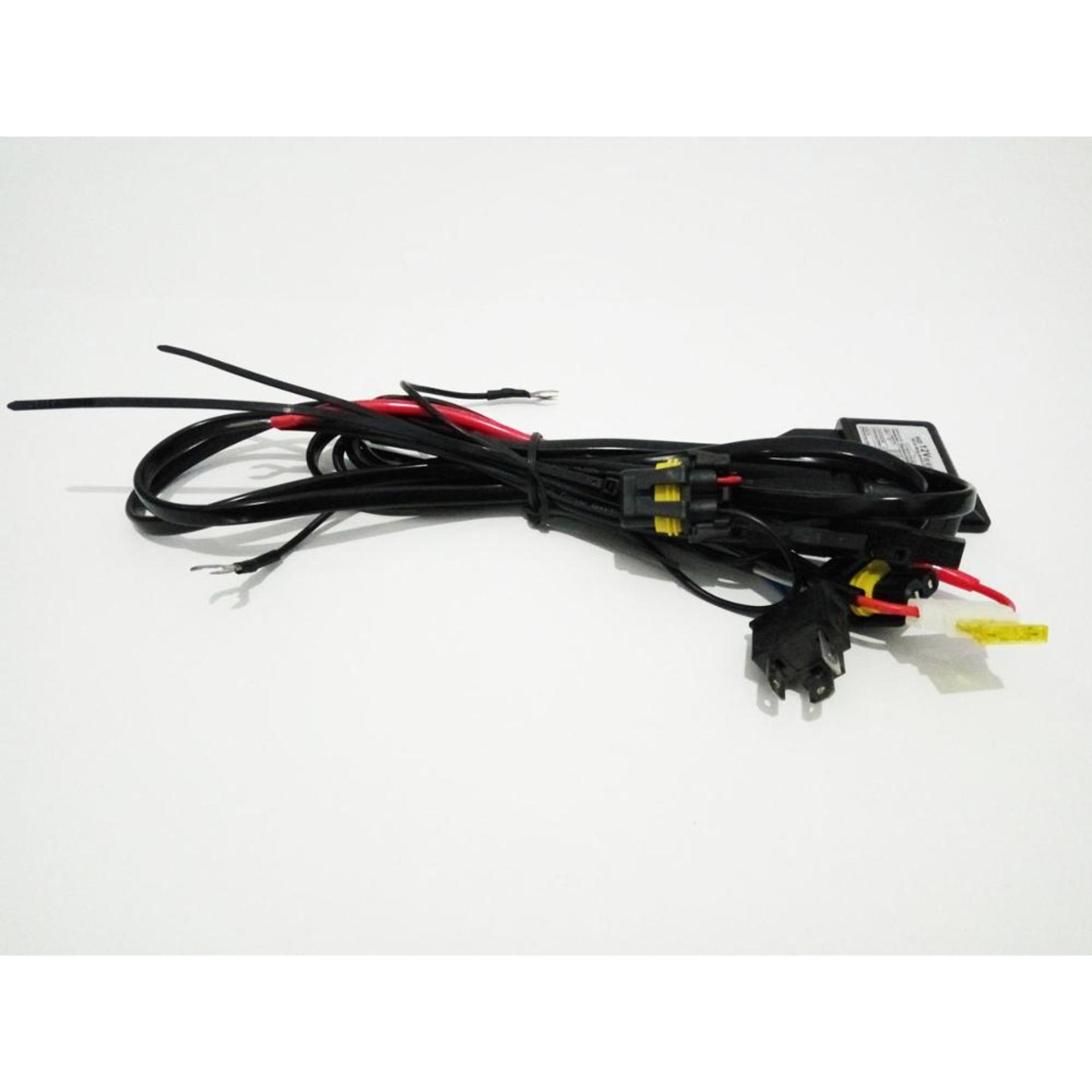 KABEL LAMPU HID SET UNTUK MOBIL H4 KABEL SET HID H4 2 OUTPUT KABEL BALLAST LAMPU HID