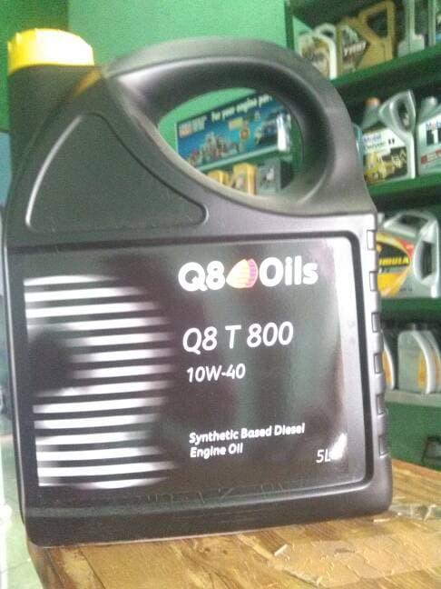 OLI Q8 T800 10W-40 API CI4/SL SYNTHETIC BASE DIESEL ENGINE OIL@5L / AKSESORIS MOBIL DAN MOTOR / MOBIL / VARIASI MOBIL / BERKUALITAS / VARIASI MOTOR / OTO-A3630