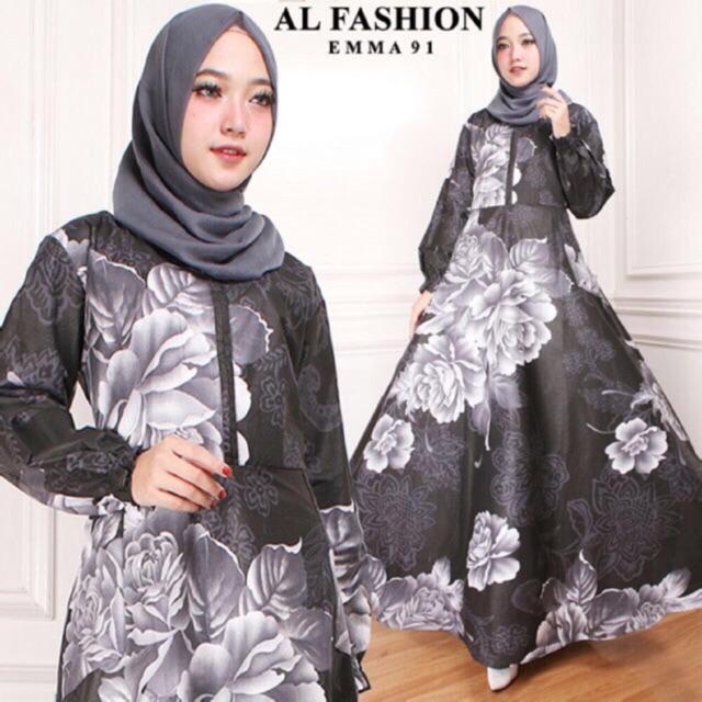 Gamis Muslim/Gamis Remaja/Gamis Syar'i/Gamis Wanita/Gamis Wanita Terbaru/Gamis Motif Bunga