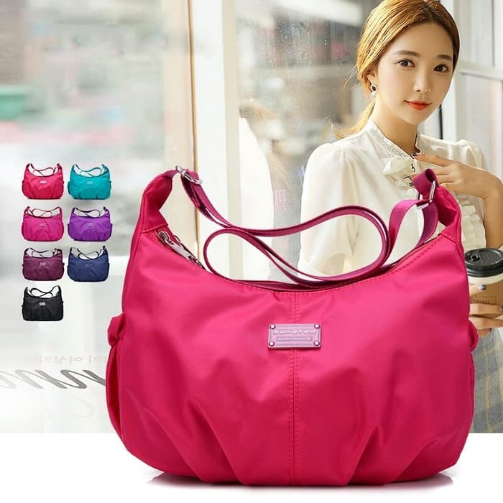 Popular Fashion Women Nylon Shoulder Bag / Tas Selempang