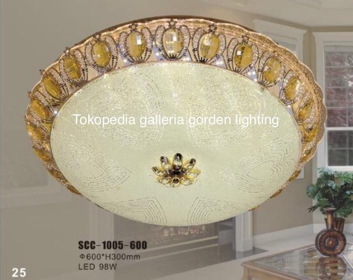 Promo lampu hias plavon kristal dekorasi ruang tamu minimalis 1005/60CM Termurah