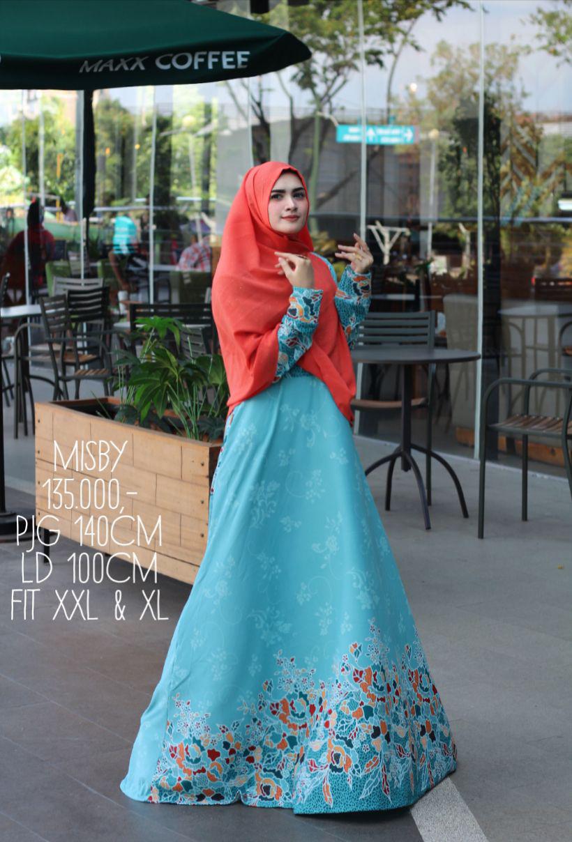 Nurulcollection Baju wanita muslim Dress gaun Gamis syari murah/Gamis motif/Gamis busui/Gamis klok empat meter/Gamis terbaru