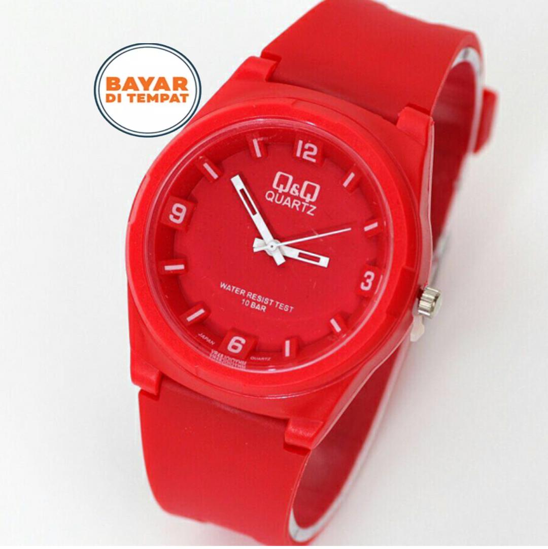 Q&Q - Jam tangan Q&Q wanita - jam tangan cantik - jam tangan Ori - jam tangan sporty - tali karet/rubber strap
