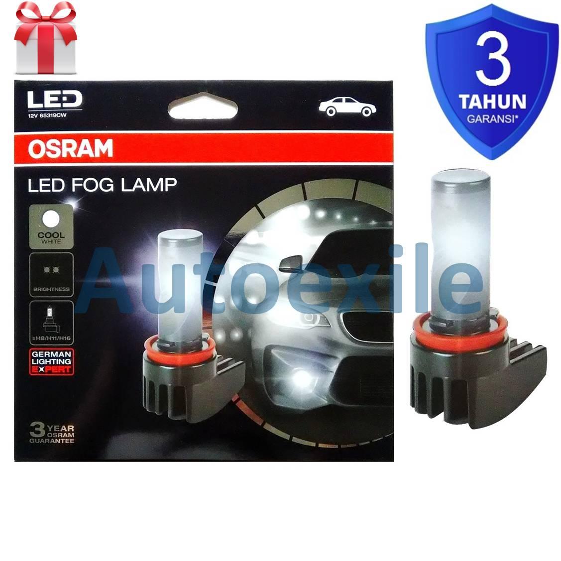 Osram LED Fog Lamp H8 H11 H16 Cool White Putih Bersih Terang Lampu Kabut Mobil BMW Mazda RX8 Captiva Sirion Terios XI Fiesta New CRV HRV Rush New Accord City Yaris Freed Stream Xpander Innova Reborn Avanza Xenia