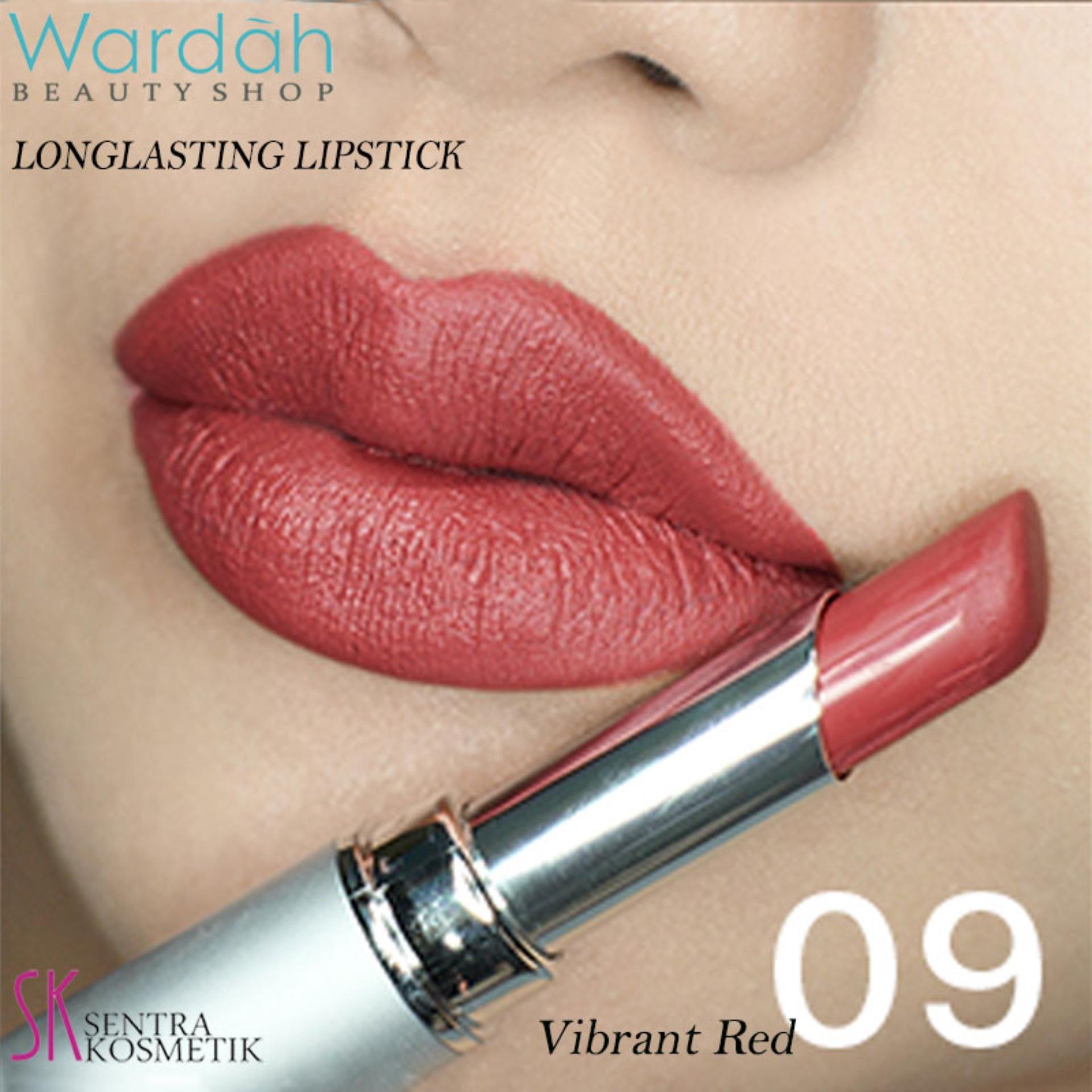 Wardah LONGLASTING Lipstick No.09 Vibrant Red