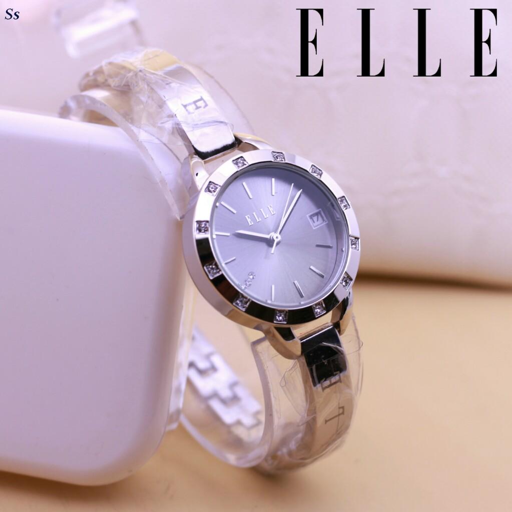 Jam Tangan Wanita-ELLE-Tanggal Aktif-Rantai Original-Variasi Warna-642